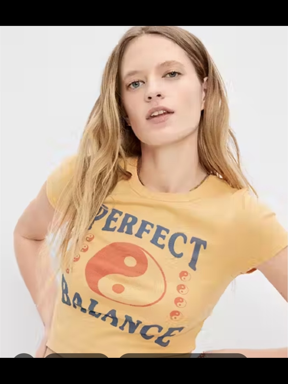 American Eagle Outfitters Orange Crop Graphic Tee/Cotton Blend